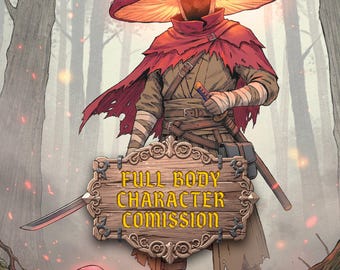 カスタムDnDフルボディキャラクターコミッション、ファンタジースケッチアート、フルカラーOCデザインd&d RPG