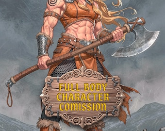 カスタムDnDフルボディキャラクターコミッション、ファンタジースケッチアート、フルカラーOCデザインd&d RPG