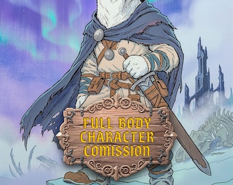 カスタムDnDフルボディキャラクターコミッション、ファンタジースケッチアート、フルカラーOCデザインd&d RPG