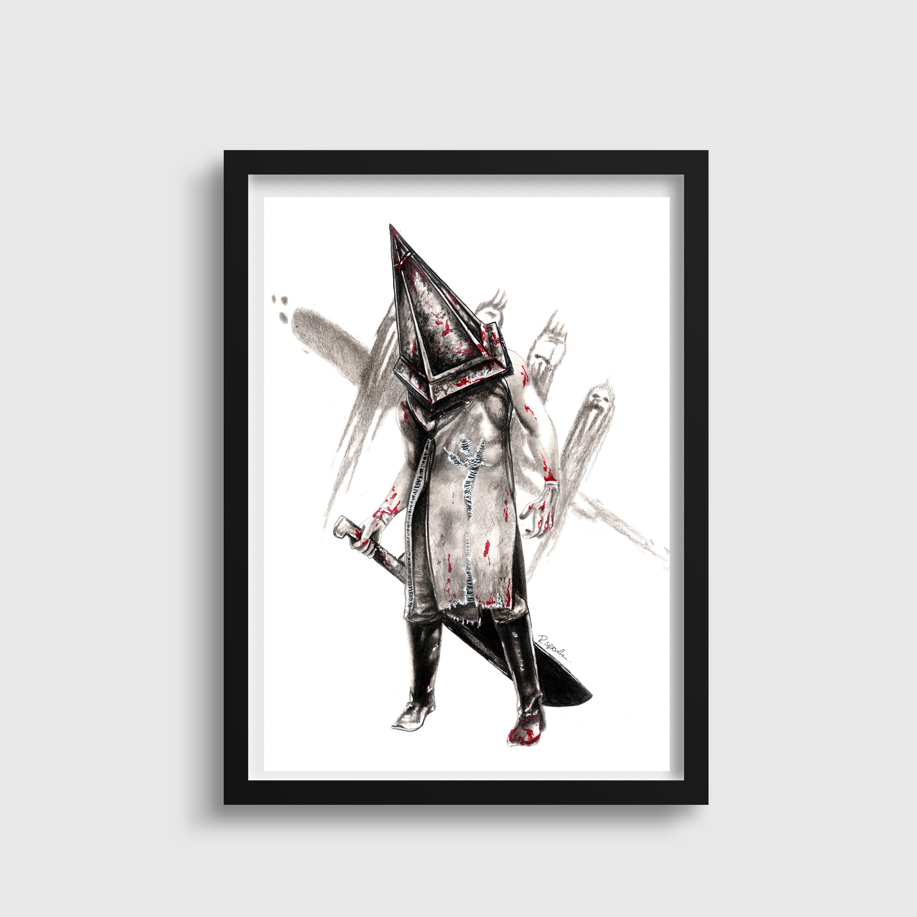 pyramid head 02 Poster for Sale by jibblyuniverse4