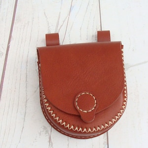 pouch for a belt / leather shooting cartridge pouch bag belt  / leather dog treat bag