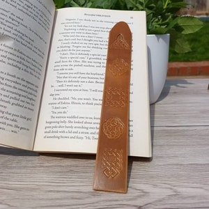 Leather bookmarks handmade / leather bookmark