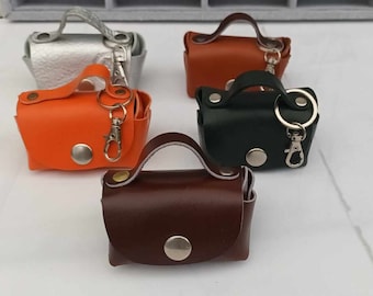 Handmade Leather Coin Pouch: Small Jewelry Bag