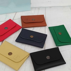 Portafoglio in pelle minimalista / Portafoglio più pratico / Porta carte, Portamonete in pelle, Porta carte in pelle fatto a mano, Mini Portamonete