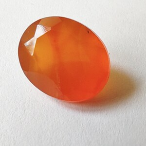 3.95 ct  Natural  Orange Carnelian loose gemstone for Ring Pendant Jewellry