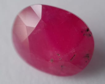 3.03 Ct Natural Africa Pinkish Red RUBY Unheated faceted for Ring Pendant Jewellry