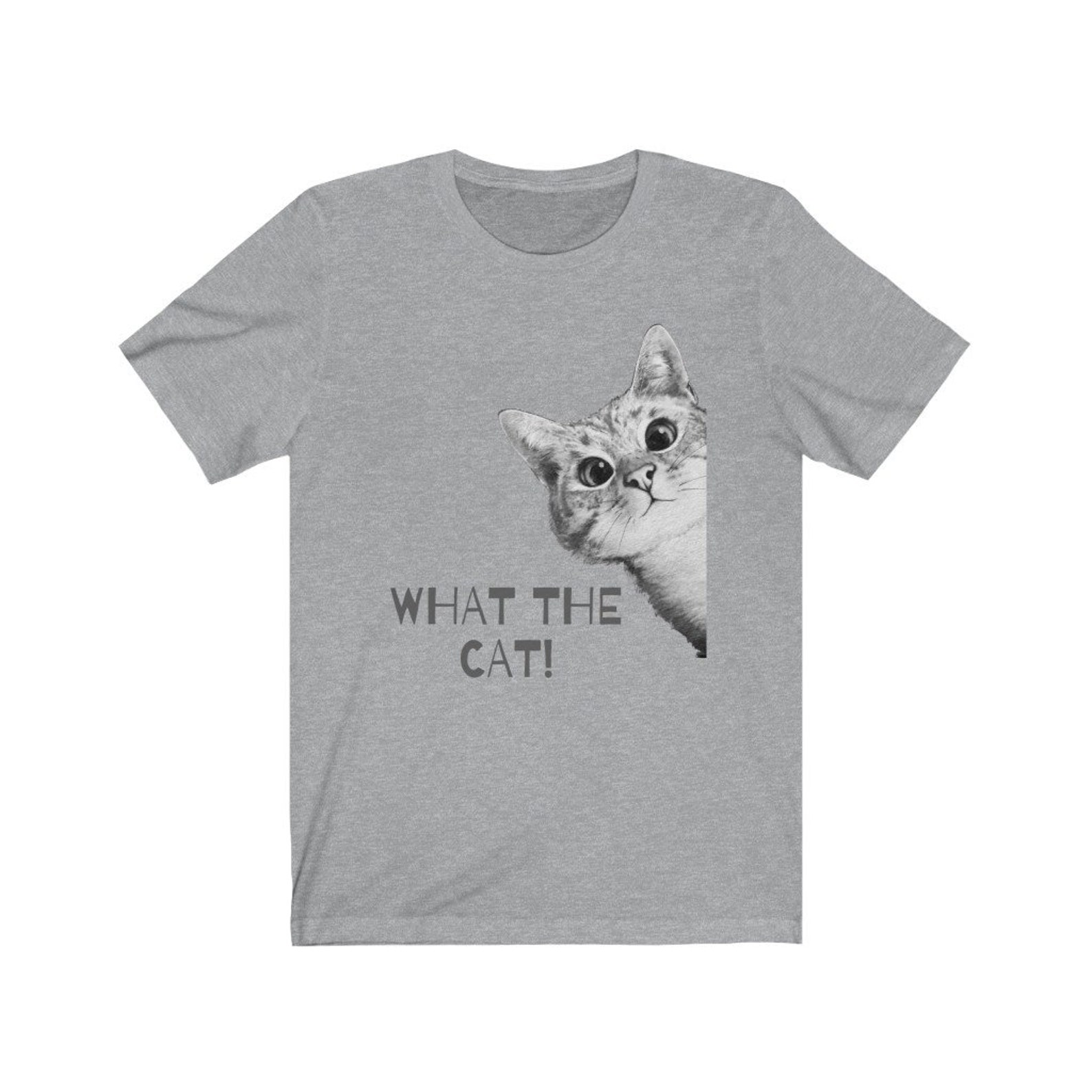What the cat tshirt cat tshirt funny cat tshirt cat lover Etsy