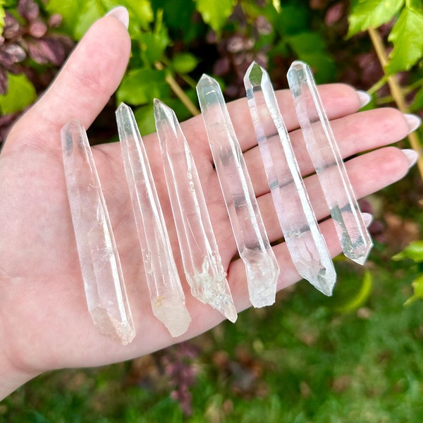 Diamantina Laser Quartz Crystal • ONE Intuitively Chosen Raw Etched Clear Quartz Laser Crystal from Brazil • Choose Between 3 Sizes!