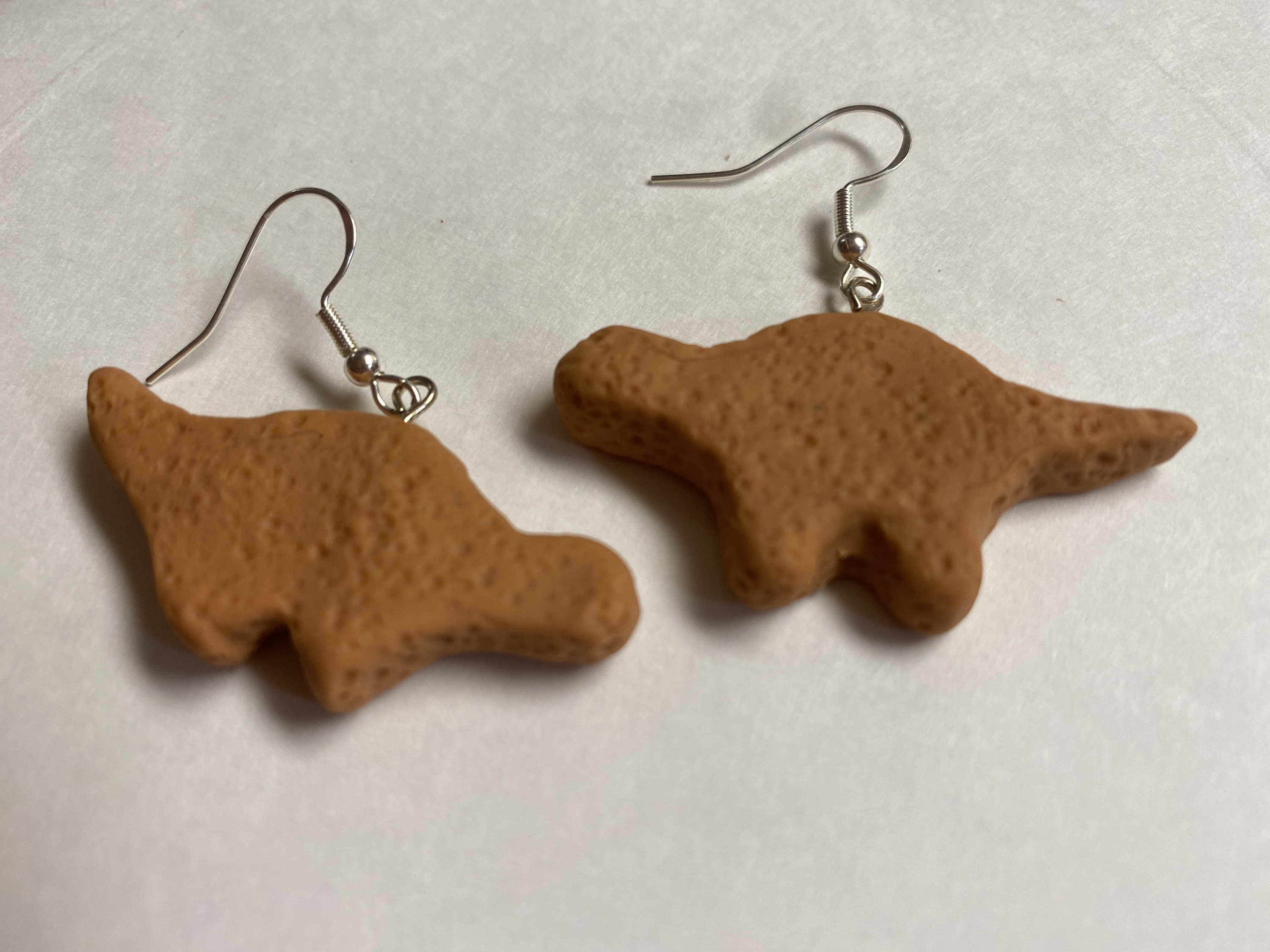 dino nugget earrings