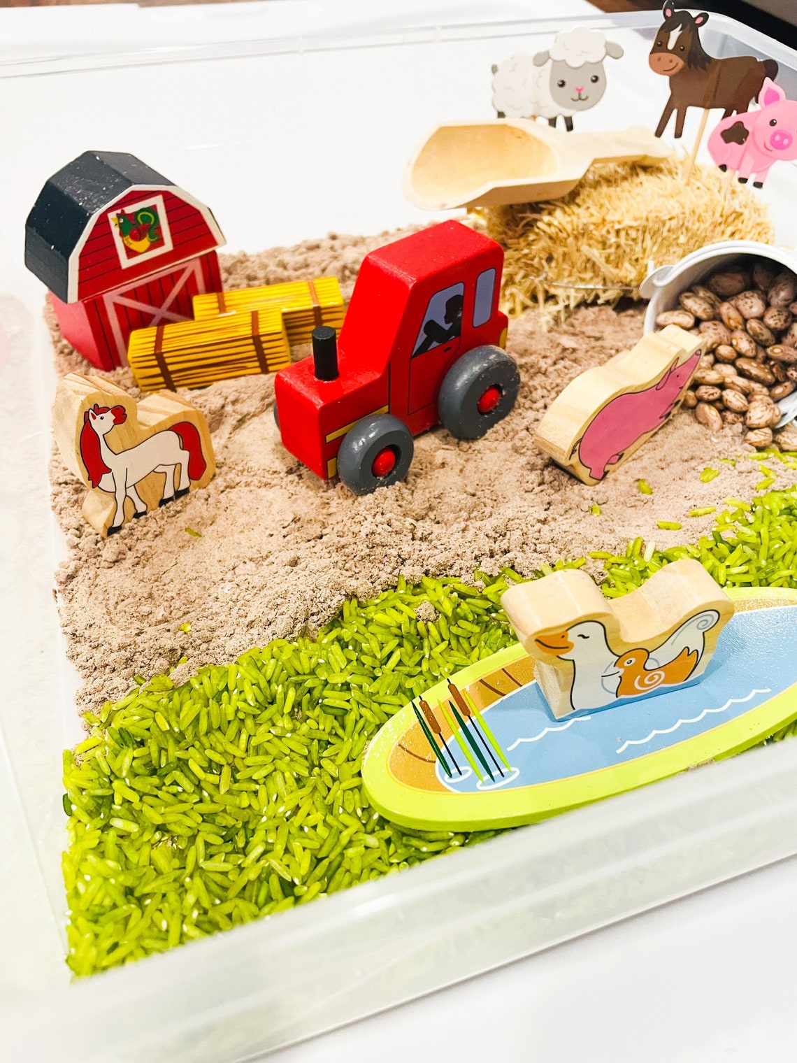 Farm Animals sensory bin farm animals sensory kit sensory Etsy