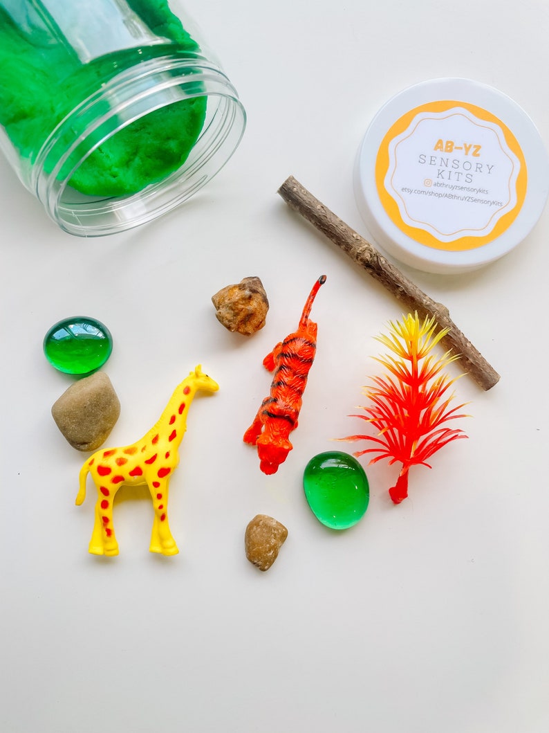 Play Dough Sensory Jars Mini Sensory Kits Play Dough to Go Etsy