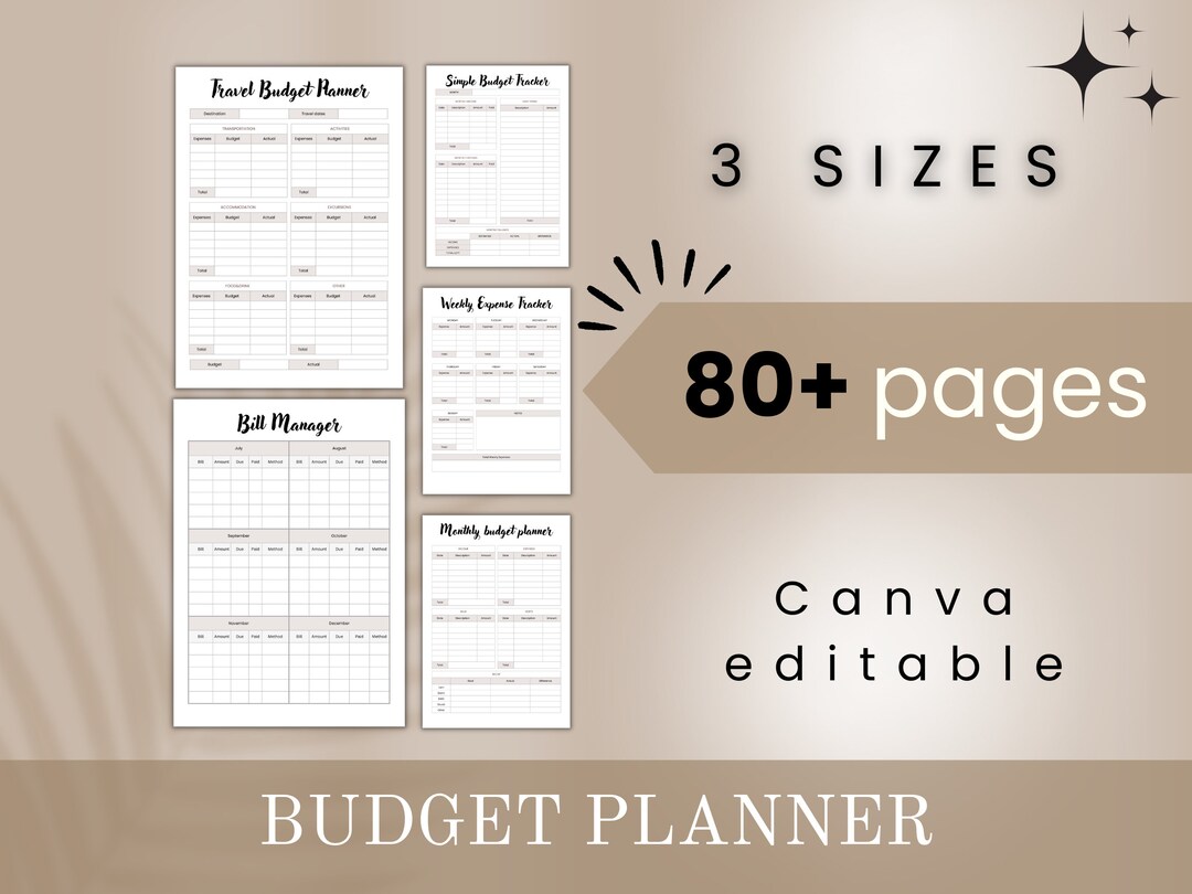Ultimate Budget Planner | Financial Planner Printable | Money Organizer ...