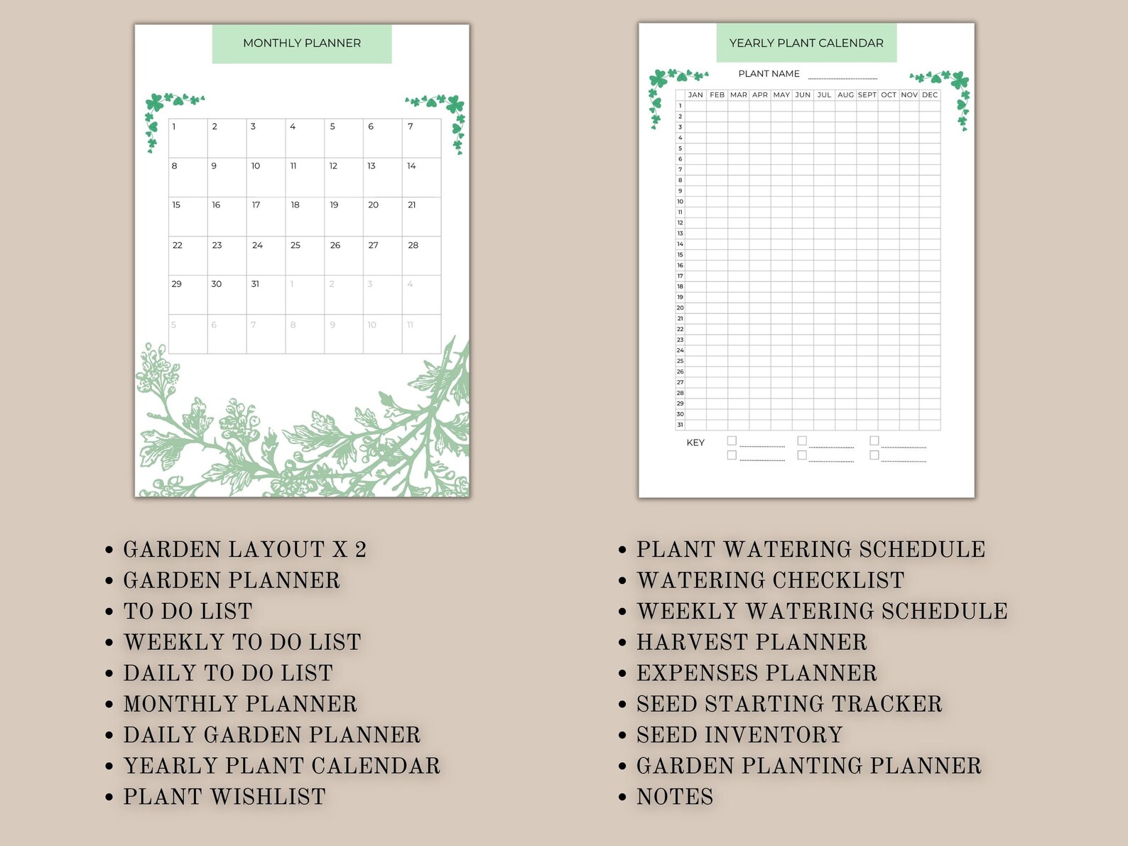 Printable Garden Planner | Garden Journal Pdf | Plant Planner | Seed ...