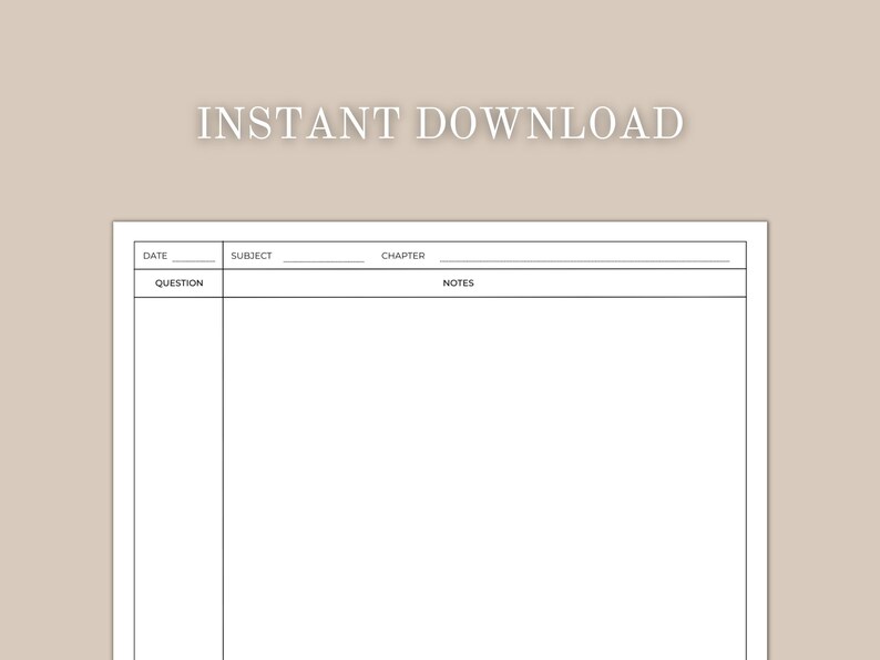 Printable Notepaper | Student Note Taking | Print Paper for Notes ...