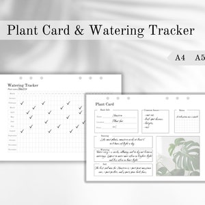 Watering Tracker Cards for Plant Parents and Houseplant Enthusiasts - watering reminder cards, plant parents, houseplant care, plant lover