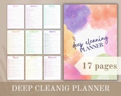 Super deep cleaning planner | Cleaning bundle printable | Ultimate cleaning print | Cleaning print A4 | Cleaning editable in Canva