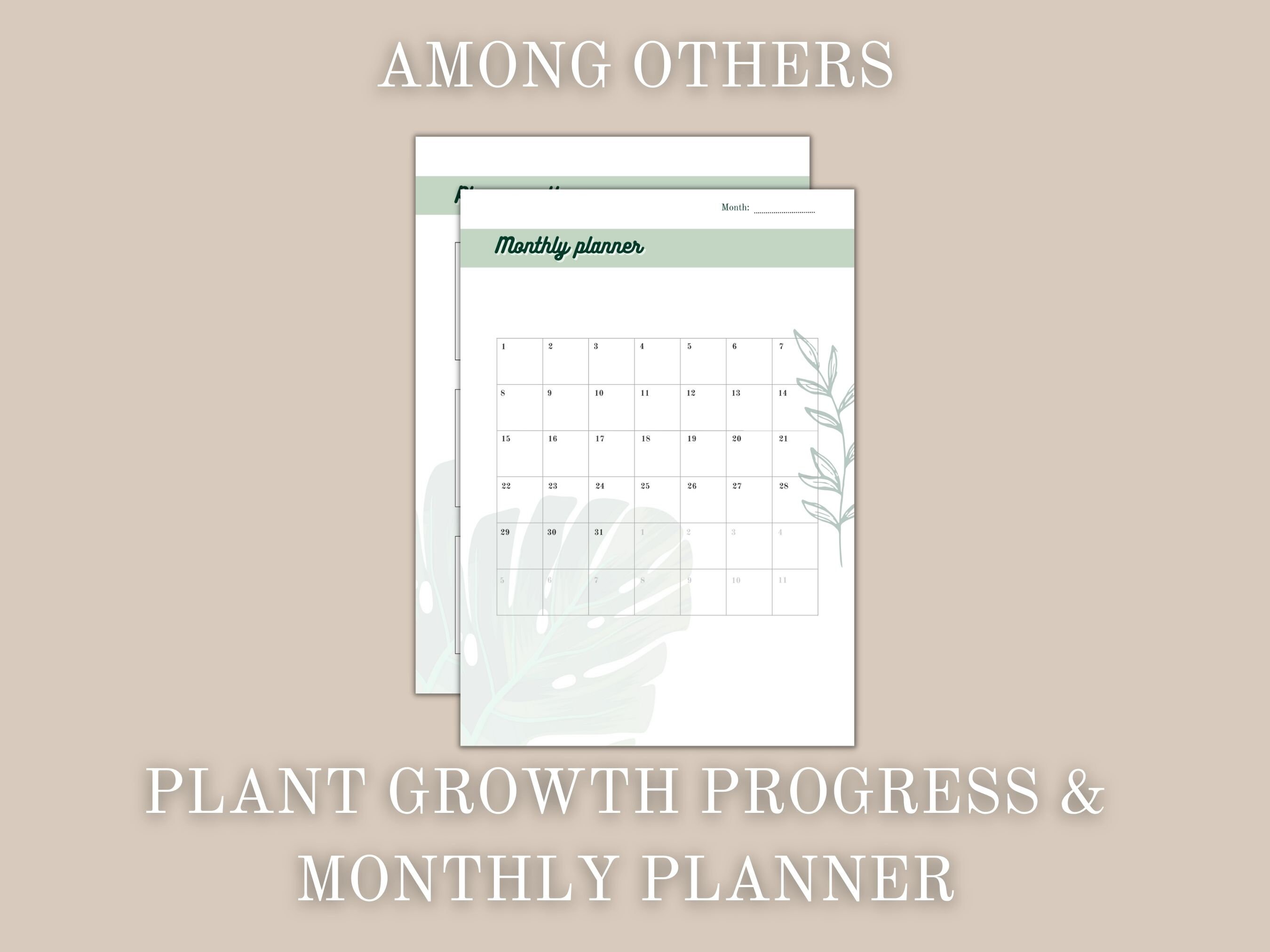 Plant Planner Printable Pdf Planner A4 Care Planner Watering Tracker