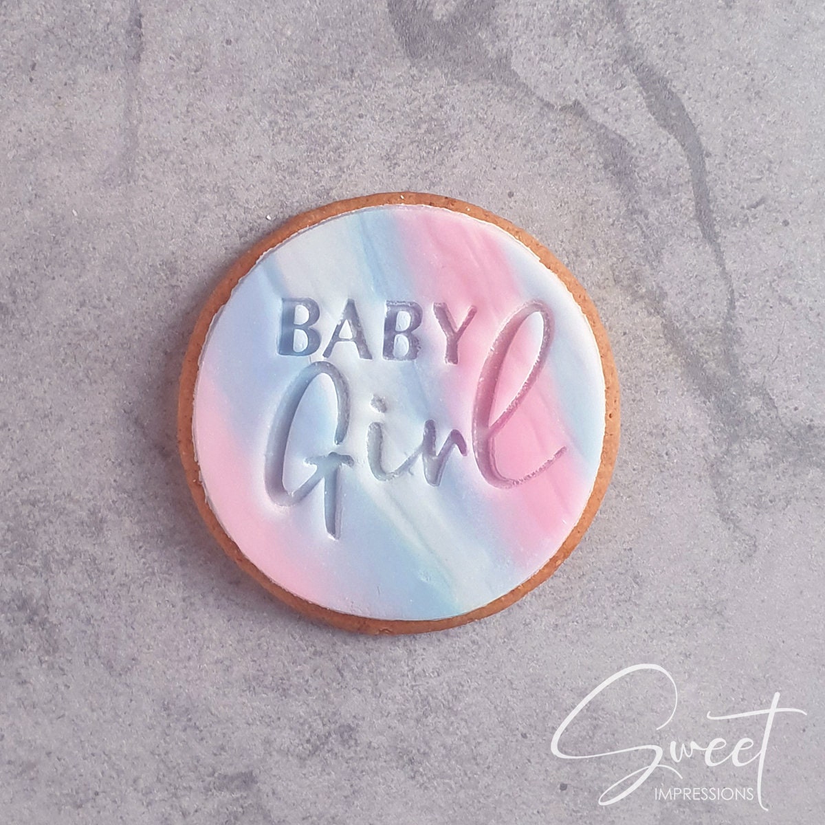 Baby Girl Baby Shower Fondant Icing Embosser Stamp for Cupcake Etsy