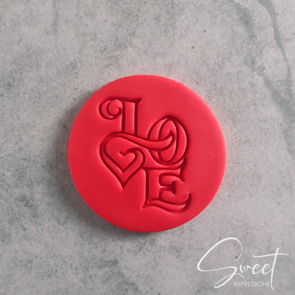 Love Fondant Icing Embosser Stamp For Cupcake & Cookies To Etsy