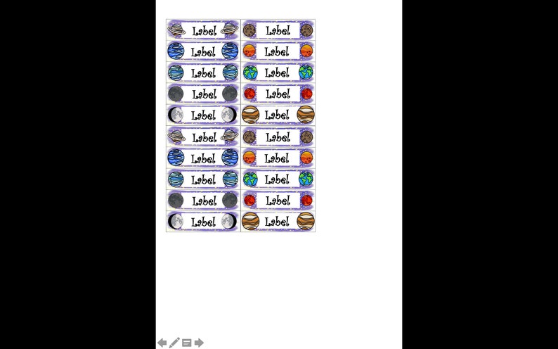 Solar System Planets Editable Labels Classroom Closet Kids Room Trays ...
