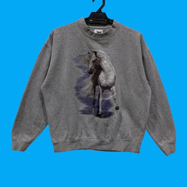 Vintage early 2000s horse long sleeve sweatshirt