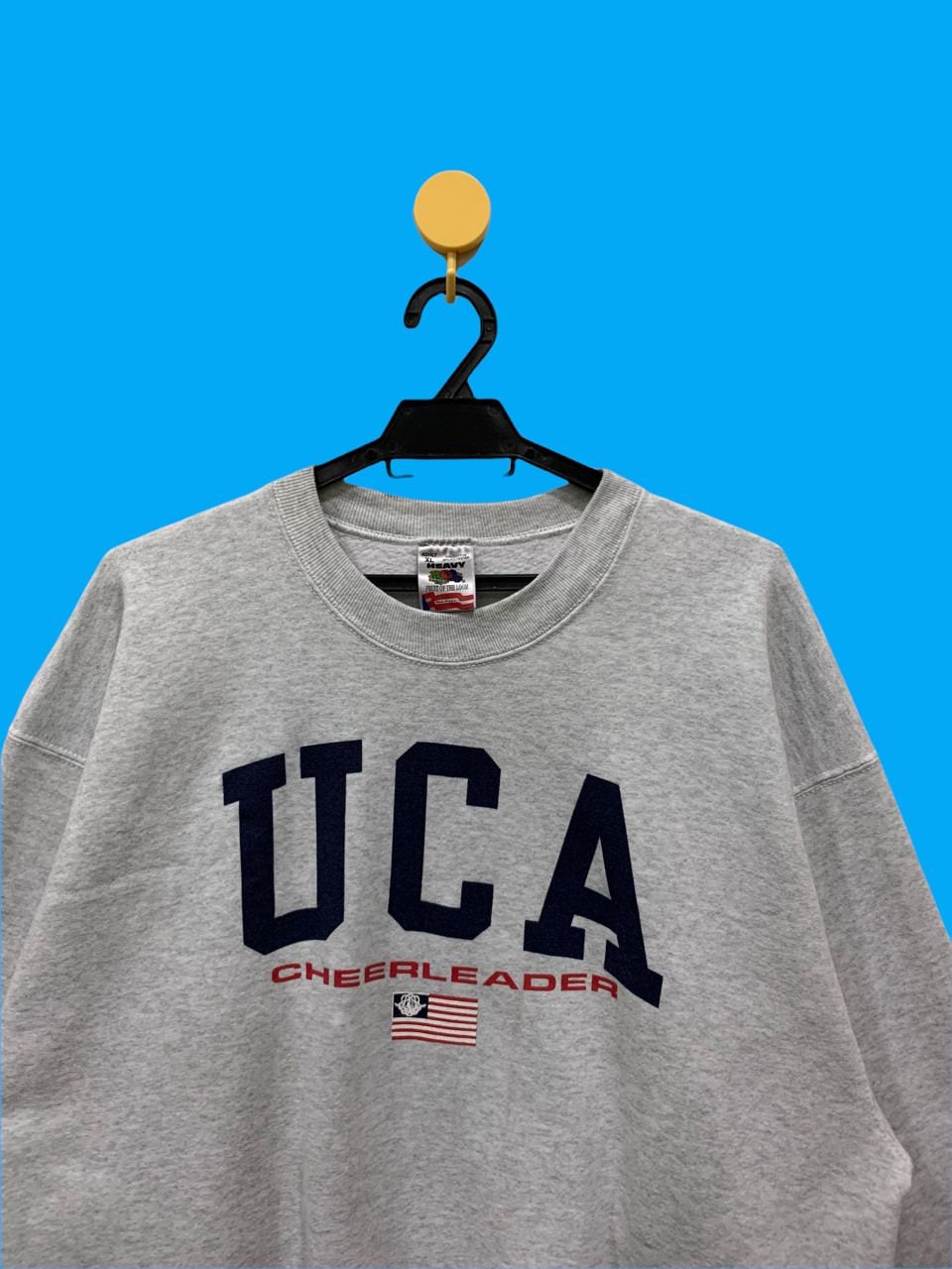 Vintage 90s UCA Cheerleader Sweatshirt Jumper Crewneck Fruit of