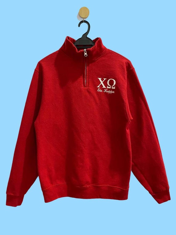 Vintage 90s Eta Kappa Chi Omega Sweatshirt Jumper… - image 1