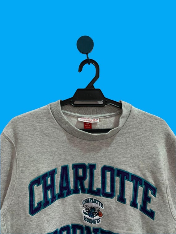 Vintage 90s NBA Charlotte Hornets Crewneck Sweatshirt Printed 