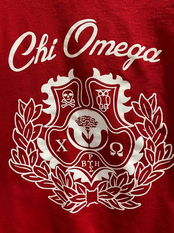 Vintage 90s Eta Kappa Chi Omega Sweatshirt Jumper… - image 4