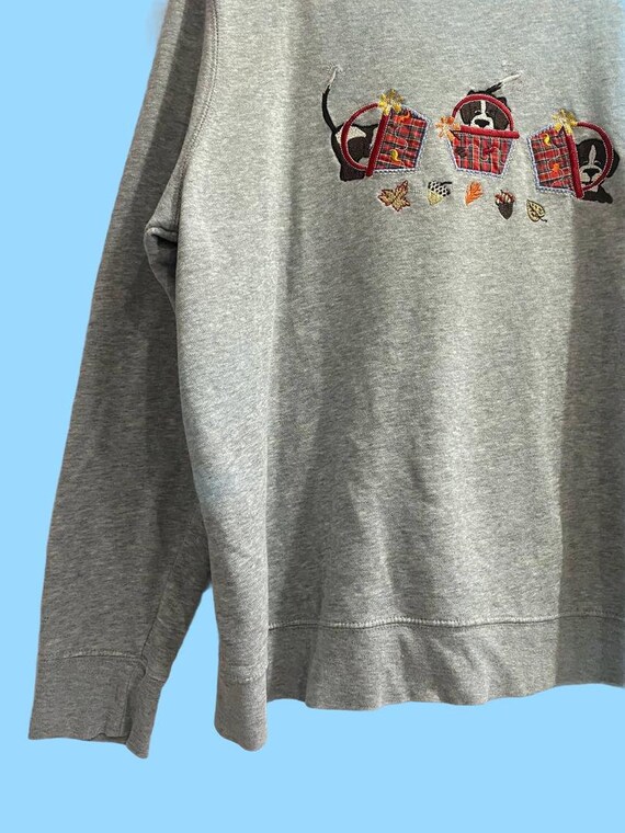 Vintage 90s Puppies Sweatshirt Jumper Crewneck Ba… - image 4