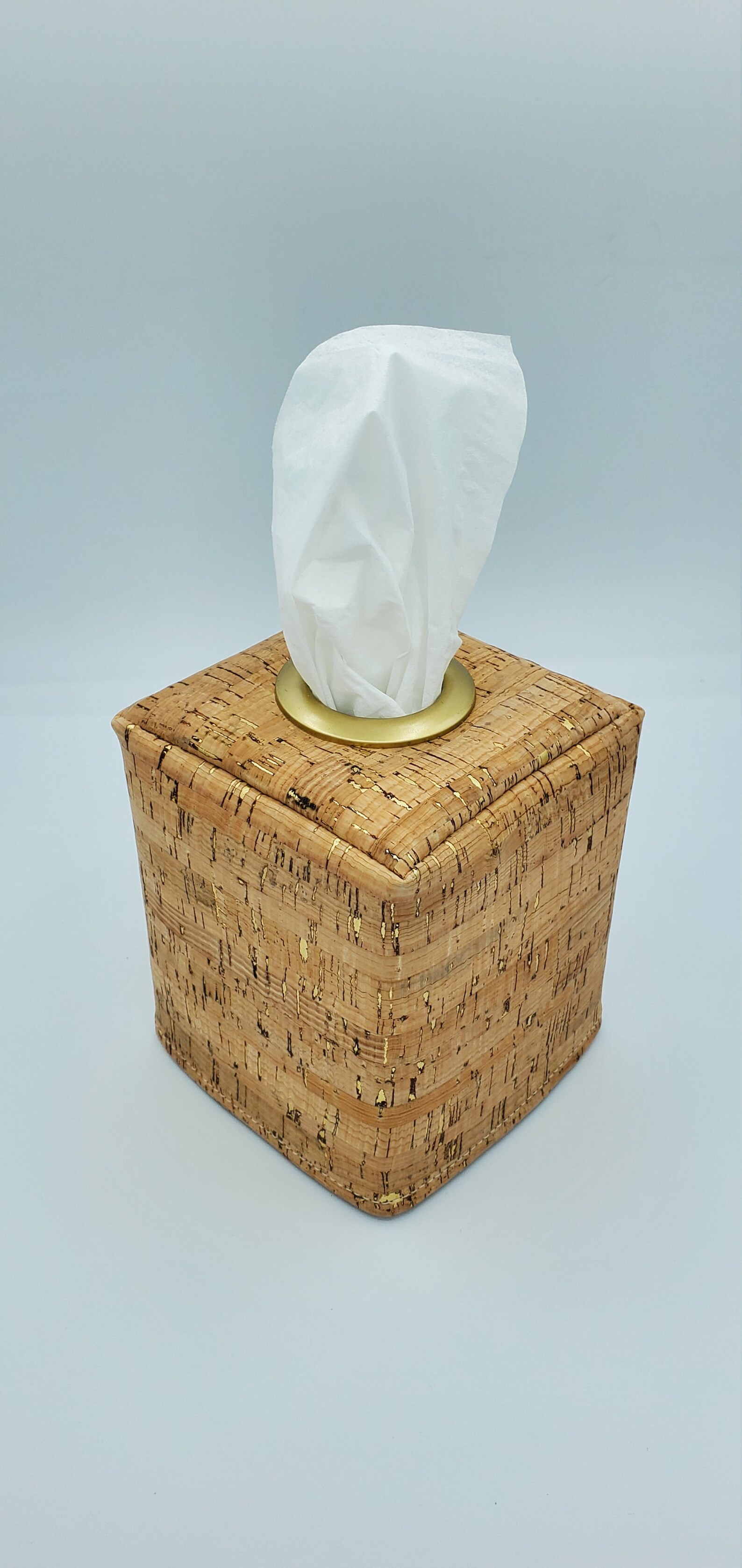 Gold Cork Decorative Cover Tissue Cover Square Tissue Etsy