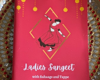 Sangeet book with Suhaag and Tappe