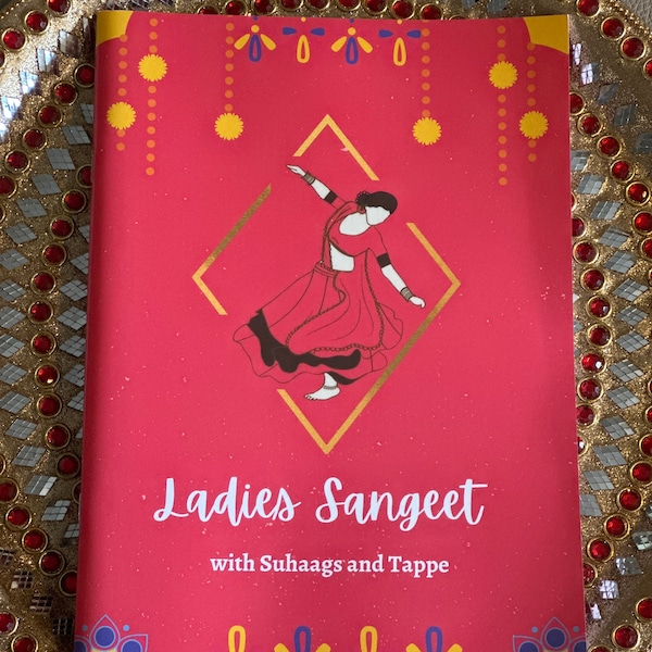 Sangeet book with Suhaag and Tappe