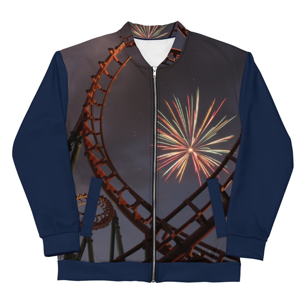 Roller Coaster Freak Bomber Jacket by Zen Zaq Etsy UK