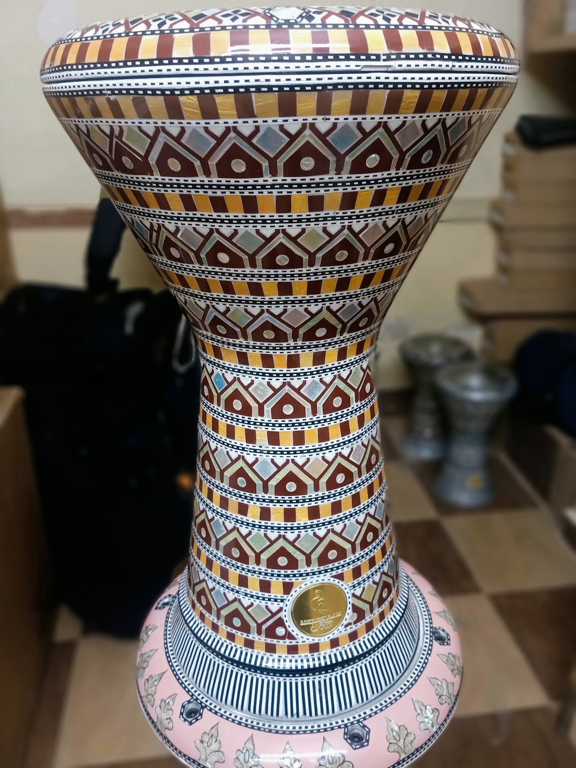 19 inches Egyptian Drum Darbuka Tabla Mother of Pearl Etsy