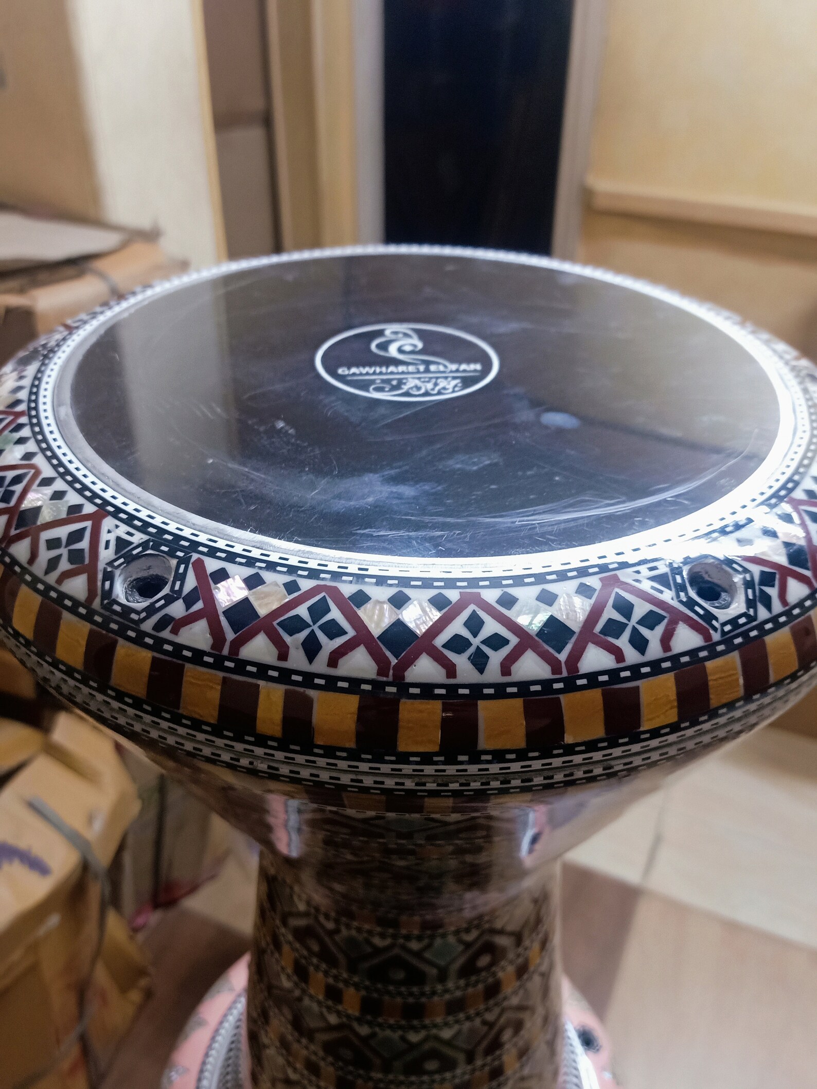 19 inches Egyptian Drum Darbuka Tabla Mother of Pearl Etsy
