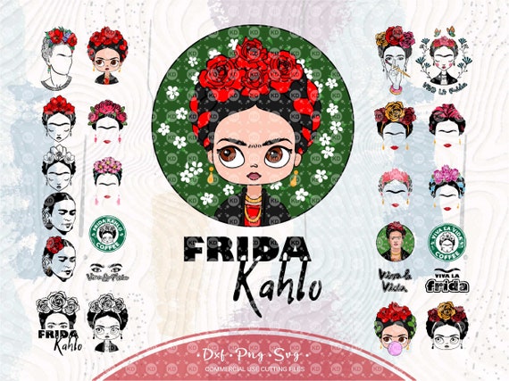 Download Frida Kahlo Svg Files For Cricut Feminism Dxf Sut File Viva Etsy