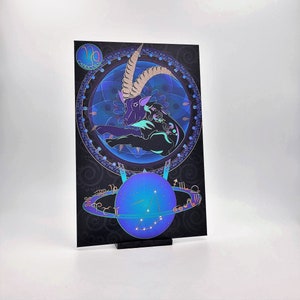 Capricornio regalos, mapa de constelaciones, carta estelar, regalo de 30 cumpleaños para ella, regalo del 1er día de la madre, zodíaco, arte de astronomía, regalo de cumpleaños 21