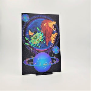 leo regalos, mapa de constelaciones, carta estelar, regalo de 30 cumpleaños para ella, regalo del 1er día de la madre, zodíaco, arte de astronomía, regalo de cumpleaños 21