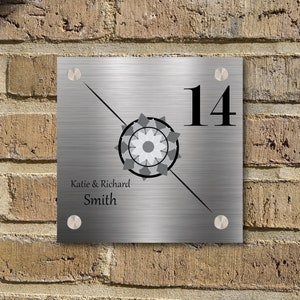 House name plaque, House address sign, house number plaque, metal house numbers, address numbers, custom address sign, metal address plaque