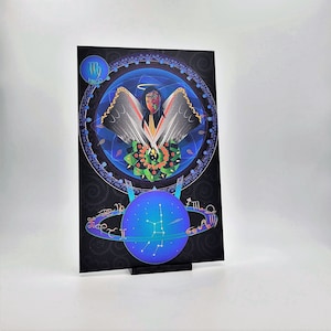 Regalos de Virgo, mapa de constelaciones, carta estelar, regalo de 30 cumpleaños para ella, regalo del 1er día de la madre, zodíaco, arte de astronomía, regalo de cumpleaños 21