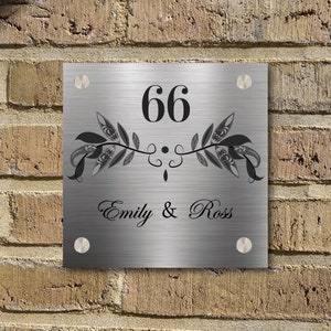 House name plaque, House address sign, house number plaque, metal house numbers, address numbers, custom address sign, metal address plaque