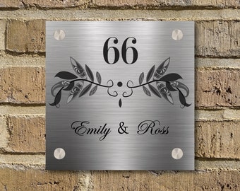 House name plaque, House address sign, house number plaque, metal house numbers, address numbers, custom address sign, metal address plaque