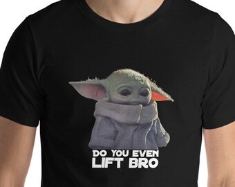 baby yoda workout shirt