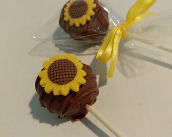 Sunflower Cake Pops