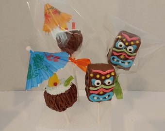 Pina Colada and Tiki cake pops (1 dozen)
