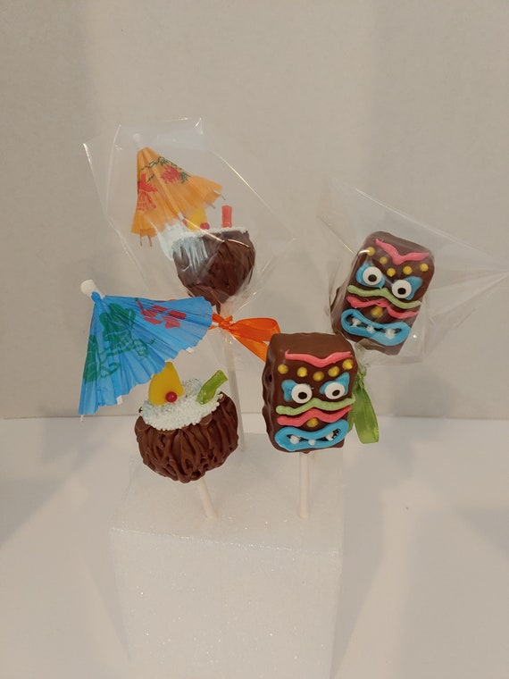 Pina Colada and Tiki Cake Pops (1 Dozen)