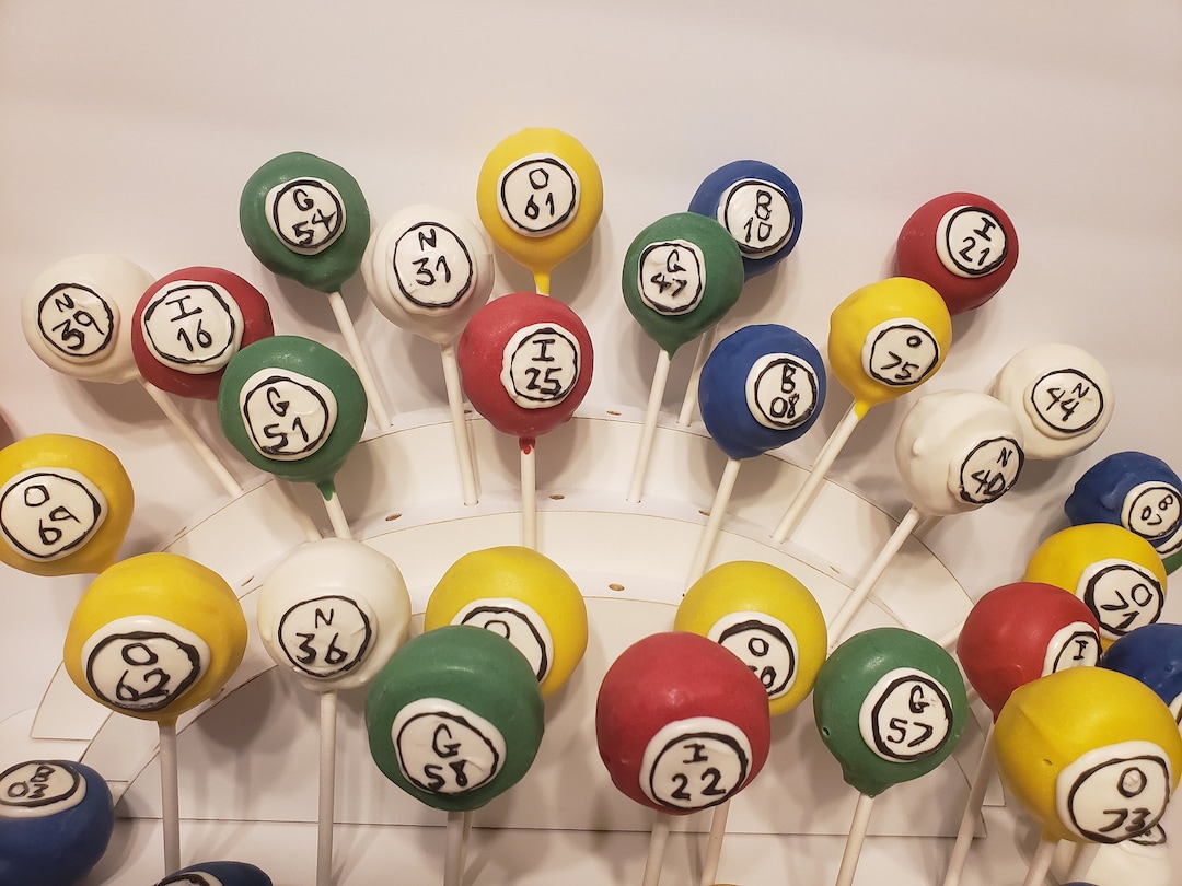 Bingo Cake Pops 1dz 12 Count Etsy