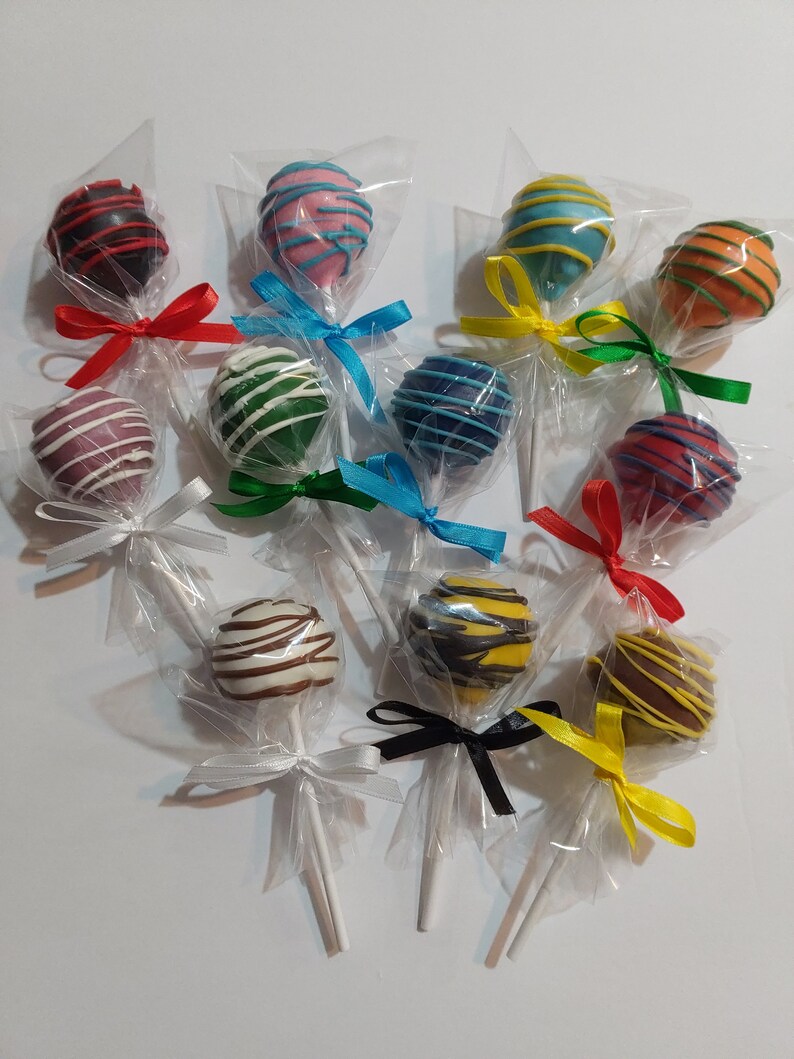 Drizzled Cake Pops 1 Dozen Etsy