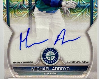 Topps - 直筆サインカード Michael Arroyo 299枚限定 PSA 9 2025 Topps Series 1 - 1990 Topps Baseball Autographs Paul
